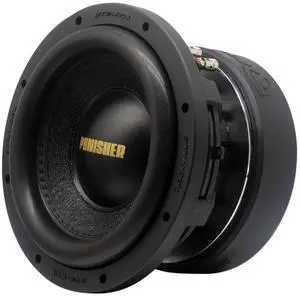 Punisher 8D2 3000W Peak/750W RMS Car Audio Subwoofer Dual 2-Ohm, Non-Pressed Paper Cone, Aluminum Basket, High-Power Bass, for Competition and Car Audio Enthusiasts Punisher 8D2 3000W Peak/750W RMS Car Audio Subwoofer Dual 2-Ohm, Non-Pressed Paper Cone, Aluminum Basket, High-Power Bass, for Competition and Car Audio Enthusiasts