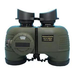 7x50 HD Waterproof Military Marine Binoculars w/Internal Rangefinder & Compass for,Bird Watching,Boating and More(Army Green) 7x50 HD Waterproof Military Marine Binoculars w/Internal Rangefinder & Compass for,Bird Watching,Boating and More(Army Green)