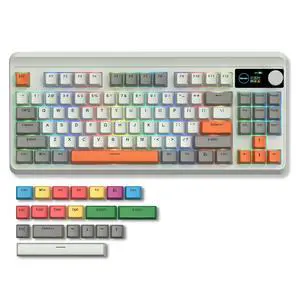 Womier M87 75% Mechanical Keyboard with TFT Smart Display & Knob, Gasket Mount Tri-Mode Wireless Bluetooth/2.4G, Hot-Swappable Linear Switches, PBT Keycaps RGB Gaming Keyboard for Mac & Win (Carbon) Womier M87 75% Mechanical Keyboard with TFT Smart Display & Knob, Gasket Mount Tri-Mode Wireless Bluetooth/2.4G, Hot-Swappable Linear Switches, PBT Keycaps RGB Gaming Keyboard for Mac & Win (Carbon)