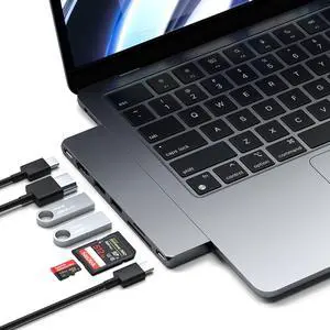 7 in 1 USB C Hub Multiport Adapter Pro Slim, USB C Dongle, 100W Charging, 4K HDMI, USB 4, USB 3.2 Gen 2, SD/Micro Card Reader for Mac, MacBook Air/Pro - Space Gray 7 in 1 USB C Hub Multiport Adapter Pro Slim, USB C Dongle, 100W Charging, 4K HDMI, USB 4, USB 3.2 Gen 2, SD/Micro Card Reader for Mac, MacBook Air/Pro - Space Gray