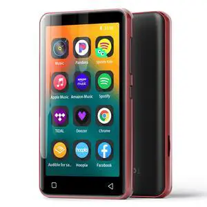 80GB MP3 Player with Bluetooth and WiFi, MP3 Player for Kids with Spotify, Spotify Kids, Pandora, Audible, 4.0" Touch Screen Music Player with Parental Controls, Up to 1TB Red 80GB MP3 Player with Bluetooth and WiFi, MP3 Player for Kids with Spotify, Spotify Kids, Pandora, Audible, 4.0" Touch Screen Music Player with Parental Controls, Up to 1TB Red