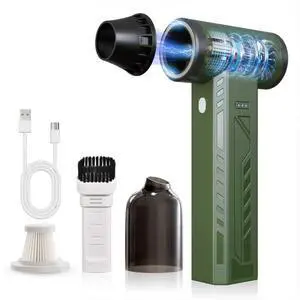 Compressed Air Duster 480000RPM Electric Air Duster Variable Speed 580G 4 Gear Adjustable Rechargeable Cordless Jet Dry Blower Turbo Fan Dryer Air Blower Mini Car Vacuum Cleaner Army Green Compressed Air Duster 480000RPM Electric Air Duster Variable Speed 580G 4 Gear Adjustable Rechargeable Cordless Jet Dry Blower Turbo Fan Dryer Air Blower Mini Car Vacuum Cleaner Army Green