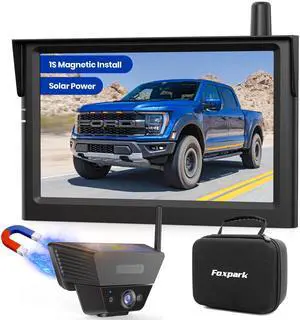 Solar Magnetic Wireless Backup Camera with 5 Inch Anti-Glare 1080P Screen | 1Min Quick Magnetic Install, Strong Signal, IP69K Waterproof Back up Camera with Storage Bag for Car, SUV, Truck, Trailer Solar Magnetic Wireless Backup Camera with 5 Inch Anti-Glare 1080P Screen | 1Min Quick Magnetic Install, Strong Signal, IP69K Waterproof Back up Camera with Storage Bag for Car, SUV, Truck, Trailer