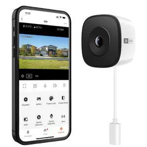 Window Security Camera 3MP 2K, Indoor WiFi Cameras 2.4GHz/5GHz with Colorvue AI Color Night Vision, Person Detection with Auto-Focus, 24/7 Recording Compatible with Alexa & Google Home Window Security Camera 3MP 2K, Indoor WiFi Cameras 2.4GHz/5GHz with Colorvue AI Color Night Vision, Person Detection with Auto-Focus, 24/7 Recording Compatible with Alexa & Google Home