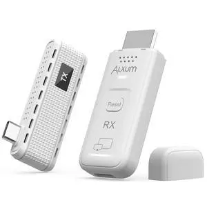 USB-C Wireless HDMI Transmitter & Receiver, 2-in-1 Kit: Plug & Play & AirPlay/Miracast Casting, 165ft/50m, 4K Decode 1080P@60Hz Output, 5G+2.4G for Laptop/Phone/Tablet to Monitor/Projector/TV USB-C Wireless HDMI Transmitter & Receiver, 2-in-1 Kit: Plug & Play & AirPlay/Miracast Casting, 165ft/50m, 4K Decode 1080P@60Hz Output, 5G+2.4G for Laptop/Phone/Tablet to Monitor/Projector/TV