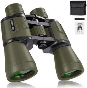 20x50 High Powered Binoculars for Adults, Green | With Bak4 Prism Fmc Lens, Lightweight, Portable, Waterproof, Fog-Proof, For Bird Watching, Hunting, Hiking, Concerts, Travel 20x50 High Powered Binoculars for Adults, Green | With Bak4 Prism Fmc Lens, Lightweight, Portable, Waterproof, Fog-Proof, For Bird Watching, Hunting, Hiking, Concerts, Travel