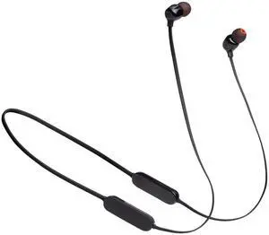 Tune 125 - Bluetooth Wireless in-Ear Headphones with 3-Button Mic/Remote and Flat Cable - Black, Small Tune 125 - Bluetooth Wireless in-Ear Headphones with 3-Button Mic/Remote and Flat Cable - Black, Small
