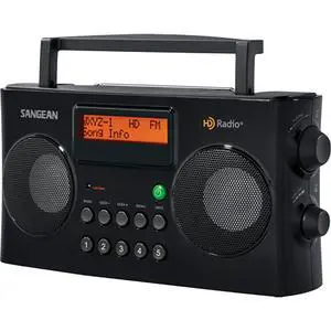 HDR-16 HD Radio/FM-Stereo/AM Portable Radio, Black HDR-16 HD Radio/FM-Stereo/AM Portable Radio, Black