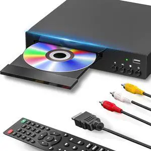 Region Free DVD Player for Smart TV 1080P HDMI USB Input | Ultra-compact CD/DVD player with remote, PAL/NTSC support, HDMI & AV cables, USB playback, all-region compatible Region Free DVD Player for Smart TV 1080P HDMI USB Input | Ultra-compact CD/DVD player with remote, PAL/NTSC support, HDMI & AV cables, USB playback, all-region compatible