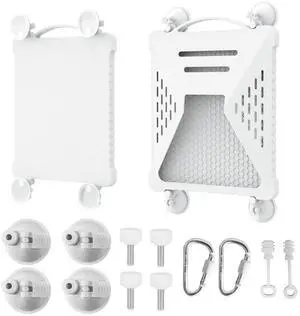 ACOVE Suction Car Cup Mount for Starlink-Mini,2-in-1 Satellite Dish Mounts Protective Silicone Case & Strong Suction Cup Stable Satellite Signal with Hook & Handle for Car Window/RVs/Road Trips,White ACOVE Suction Car Cup Mount for Starlink-Mini,2-in-1 Satellite Dish Mounts Protective Silicone Case & Strong Suction Cup Stable Satellite Signal with Hook & Handle for Car Window/RVs/Road Trips,White