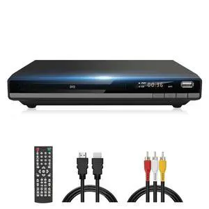 DVD Player Region Free DVD Players for TV, 1080P Upscaling, USB Input, HDMI RCA Cable Included, Breakpoint Memory, Built-in PAL NTSC, DVD CD Player for Home Plays Multi-Format (Model-168 Non-Blu-ray) DVD Player Region Free DVD Players for TV, 1080P Upscaling, USB Input, HDMI RCA Cable Included, Breakpoint Memory, Built-in PAL NTSC, DVD CD Player for Home Plays Multi-Format (Model-168 Non-Blu-ray)