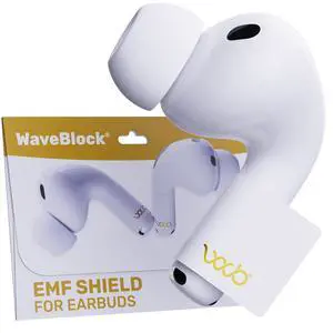 EMF Shield Sticker for AirPods 2nd/3rd/4th Gen, 1-Pack | FCC Lab-Tested, USA Patented, Short Stem Airpods, 5G Wireless Devices EMF Shield Sticker for AirPods 2nd/3rd/4th Gen, 1-Pack | FCC Lab-Tested, USA Patented, Short Stem Airpods, 5G Wireless Devices