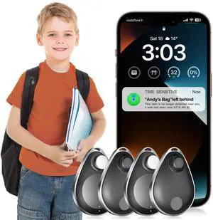 GPS Tracker for Kids 4 Pack, Magnetic Unlocker Tool, Hidden Anti-Removal Pin Tag, Works with Apple Find My (iOS only), No Monthly Fee, Tracking Device for Children Elderly Pets Backpack GPS Tracker for Kids 4 Pack, Magnetic Unlocker Tool, Hidden Anti-Removal Pin Tag, Works with Apple Find My (iOS only), No Monthly Fee, Tracking Device for Children Elderly Pets Backpack