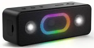 Bluetooth Speaker Wireless Portable Outdoor Speakers, IPX6 Waterproof, Bold 24W Sound, 24H Playtime, TWS Pairing, Ambient Lights, Home/Travel/Beach Essentials, Birthday Gifts, Black Bluetooth Speaker Wireless Portable Outdoor Speakers, IPX6 Waterproof, Bold 24W Sound, 24H Playtime, TWS Pairing, Ambient Lights, Home/Travel/Beach Essentials, Birthday Gifts, Black