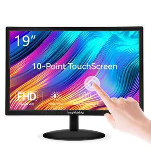 Touchscreen Monitor 19" FHD 1440x900 Multi-Touch Screen HDMI VGA Type-B Dual Speakers,60Hz,VESA,Wide Viewing Angle 170°,Brightness 300cd/m²,Tilt Adjust,PC Office Desktop Business Computer Display Touchscreen Monitor 19" FHD 1440x900 Multi-Touch Screen HDMI VGA Type-B Dual Speakers,60Hz,VESA,Wide Viewing Angle 170°,Brightness 300cd/m²,Tilt Adjust,PC Office Desktop Business Computer Display