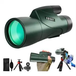 12x55 HD Monocular Telescope with BAK4 Prism & FMC Lens, Lightweight with Smartphone Adapter - For Bird Watching, Hunting, Hiking, Traveling 12x55 HD Monocular Telescope with BAK4 Prism & FMC Lens, Lightweight with Smartphone Adapter - For Bird Watching, Hunting, Hiking, Traveling