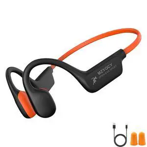 Bone Conduction Headphones, Open Ear Bluetooth 5.4 Headset with Mic | 15H Playback, IPX6 Sweatproof, Lightweight Open-Ear Fit for Running, Cycling, Walking & Outdoor Use (Orange) Bone Conduction Headphones, Open Ear Bluetooth 5.4 Headset with Mic | 15H Playback, IPX6 Sweatproof, Lightweight Open-Ear Fit for Running, Cycling, Walking & Outdoor Use (Orange)
