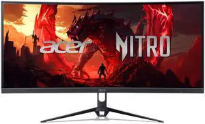 Nitro 29.5 UWFHD 2560 x 1080 1800R Curved Gaming Monitor | AMD FreeSync Premium | Up to 200Hz Refresh Rate | 1ms (VRB) | sRGB 100% | 1 x Display Port 1.4 & 2 x HDMI 2.0 Ports | ED300C X1bmiippx Nitro 29.5 UWFHD 2560 x 1080 1800R Curved Gaming Monitor | AMD FreeSync Premium | Up to 200Hz Refresh Rate | 1ms (VRB) | sRGB 100% | 1 x Display Port 1.4 & 2 x HDMI 2.0 Ports | ED300C X1bmiippx