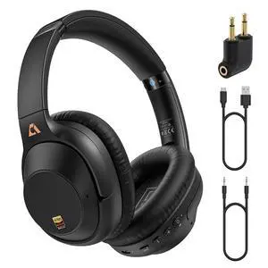 Active Noise Cancelling Headphones for Airplane Travel, LDAC Hi-Res Audio, Wired and Wireless ANC Headphones, 100H Playtime Over Ear Headphones, Custom EQ via App, Bluetooth 6.0 Headset for All Active Noise Cancelling Headphones for Airplane Travel, LDAC Hi-Res Audio, Wired and Wireless ANC Headphones, 100H Playtime Over Ear Headphones, Custom EQ via App, Bluetooth 6.0 Headset for All