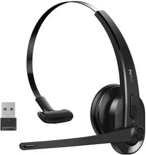 Wireless Headset with Mic for Work, Bluetooth Headset with Microphone AI Noise Cancelling & Mute Button, Lightweight Comfortable Computer Headset with Microphone for PC/Office/Call Center/ Teams/Zoom Wireless Headset with Mic for Work, Bluetooth Headset with Microphone AI Noise Cancelling & Mute Button, Lightweight Comfortable Computer Headset with Microphone for PC/Office/Call Center/ Teams/Zoom