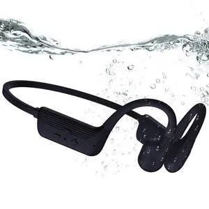 Swimming Headphones, IP68 Waterproof Bone Conduction Headphones, Bluetooth 6.0&MP3 with32GB Memory Card, Skin Open Ear Swim Earbuds with Adjustable Headband for Swim Cap/Hat, Magnetic Charging(Black) Swimming Headphones, IP68 Waterproof Bone Conduction Headphones, Bluetooth 6.0&MP3 with32GB Memory Card, Skin Open Ear Swim Earbuds with Adjustable Headband for Swim Cap/Hat, Magnetic Charging(Black)