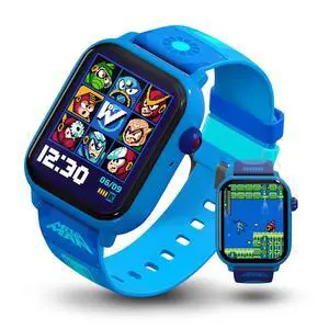 Mega Man Retro Gaming Smartwatch, Built from Mega Man 2 | Classic & Arcade Modes, No Wi-Fi or Bluetooth, Heart and Calories Tracking, Digital Watch, All Day Fitness, Includes 2 Bands Mega Man Retro Gaming Smartwatch, Built from Mega Man 2 | Classic & Arcade Modes, No Wi-Fi or Bluetooth, Heart and Calories Tracking, Digital Watch, All Day Fitness, Includes 2 Bands
