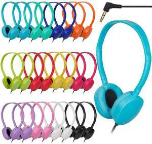 Headphones Bulk 24 Pack for Classroom School,Wholesale Earphones | Class Set for Students Teens and Adult Multi Color 3.5mm Jack (12 Colors) Headphones Bulk 24 Pack for Classroom School,Wholesale Earphones | Class Set for Students Teens and Adult Multi Color 3.5mm Jack (12 Colors)