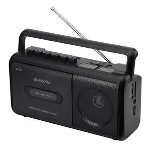 Portable Cassette Tape Player Recorder, AM/FM Radio Cassette Player with Built in Speaker, Headphone Jack, AC or Battery Operated Tape Player, Black Portable Cassette Tape Player Recorder, AM/FM Radio Cassette Player with Built in Speaker, Headphone Jack, AC or Battery Operated Tape Player, Black