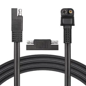 Right Angle Extension Cable, 0.9m 90 Degree 12AWG SAE to SAE Quick Disconnect Wire Harness for Solar Panel, Motorcycle, Cars, RV (Black) Right Angle Extension Cable, 0.9m 90 Degree 12AWG SAE to SAE Quick Disconnect Wire Harness for Solar Panel, Motorcycle, Cars, RV (Black)
