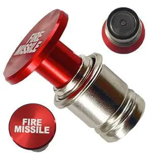 Fire Missile Button Cigarette Lighter Cover,Car Cigarette Lighter Replacement, Universal Design Fits Most Vehicles with Standard 12 Volt Power Source (Fire Missiles) Fire Missile Button Cigarette Lighter Cover,Car Cigarette Lighter Replacement, Universal Design Fits Most Vehicles with Standard 12 Volt Power Source (Fire Missiles)