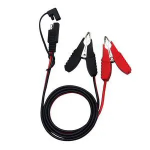 3.2ft 12V 14AWG Alligator Butterfly Clip to SAE Connector Quick Release Disconnect Car Solar Power Charging Extension Cord,Black & Red B 3.2ft 12V 14AWG Alligator Butterfly Clip to SAE Connector Quick Release Disconnect Car Solar Power Charging Extension Cord,Black & Red B