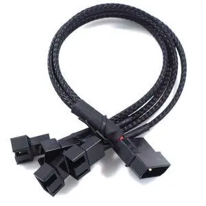 2pcs Molex Big 4pin to 3Pin / 4 Pin Adapter Cable 1 to 4 D-Type HUB Extension Cable Power Spliter for PC CPU Case Fan Connectors with Sleeve 27cm for Mainboard 2pcs Molex Big 4pin to 3Pin / 4 Pin Adapter Cable 1 to 4 D-Type HUB Extension Cable Power Spliter for PC CPU Case Fan Connectors with Sleeve 27cm for Mainboard