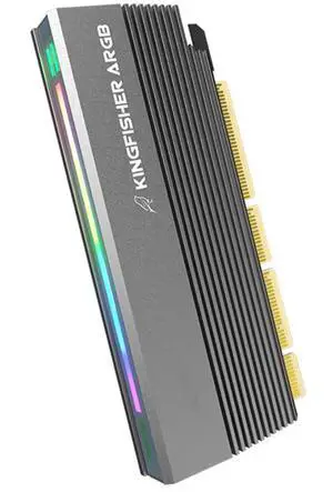 Aluminum Alloy 5V 3Pin ARGB PCIE 4.0 to NVME Protocol Adapter Card with SSD Heatsink Support PCIE X4 X8 X16 Slot (RGB) Aluminum Alloy 5V 3Pin ARGB PCIE 4.0 to NVME Protocol Adapter Card with SSD Heatsink Support PCIE X4 X8 X16 Slot (RGB)