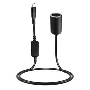 3.2ft USB C Male to 12V 18W Cigarette Lighter Socket Adapter Power Cable for Dash Cam,Radar Detector, GPS, Car Led Light Strips, and Other Automotive Electronics 3.2ft USB C Male to 12V 18W Cigarette Lighter Socket Adapter Power Cable for Dash Cam,Radar Detector, GPS, Car Led Light Strips, and Other Automotive Electronics