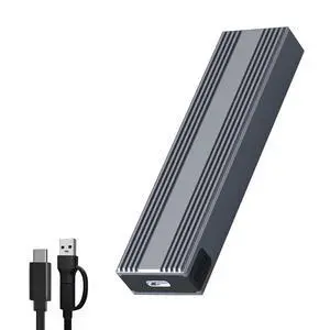 M2 NVMe/NGFF SSD Enclosure 10Gbps PCIe SSD Case Portable Box USB C 3.2 Gen2 Tool Free External Adapter with Heat Sink Pad for M.2 SSD (White) M2 NVMe/NGFF SSD Enclosure 10Gbps PCIe SSD Case Portable Box USB C 3.2 Gen2 Tool Free External Adapter with Heat Sink Pad for M.2 SSD (White)