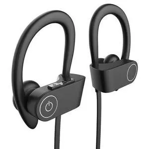 IPX7 Waterproof Wireless Headset Sports Bass Wireless Bluetooth 5.0 Earphones Hanging Ear with Microphone (Silver) IPX7 Waterproof Wireless Headset Sports Bass Wireless Bluetooth 5.0 Earphones Hanging Ear with Microphone (Silver)