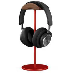 Black Walnut Wood Aluminum Headphone Stand Holder Nature Walnut Gaming Headset Holder Rack Earphone Brace with Solid Metal Base for Table Desk Display (Red) Black Walnut Wood Aluminum Headphone Stand Holder Nature Walnut Gaming Headset Holder Rack Earphone Brace with Solid Metal Base for Table Desk Display (Red)