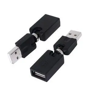 Rotating and Swivel Twist USB 2.0 Type A Male to Type A Female 360 Degree Rotation Adjustable Right Angle Extension Adapter Convertor (2-Pack,AM-FM) Rotating and Swivel Twist USB 2.0 Type A Male to Type A Female 360 Degree Rotation Adjustable Right Angle Extension Adapter Convertor (2-Pack,AM-FM)