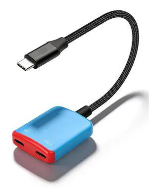 AR Glasses Adapter, USB C Male to Dual USB C Female Splitter, 100W PD Fast Charging, 8K@60Hz Video Output for AR Glasses, Steam Deck, ROG Ally, Switch, Phone, Table, Notebook AR Glasses Adapter, USB C Male to Dual USB C Female Splitter, 100W PD Fast Charging, 8K@60Hz Video Output for AR Glasses, Steam Deck, ROG Ally, Switch, Phone, Table, Notebook