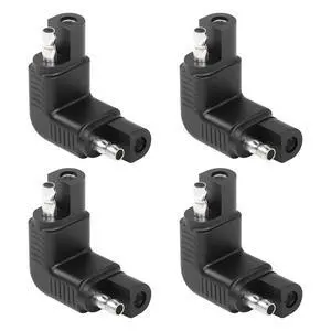 Right Angle SAE Polarity Reverse Adapter, 90 Degree SAE to SAE Plug Quick Disconnect Connector for Solar Panel,RV,etc(4-Pack) Right Angle SAE Polarity Reverse Adapter, 90 Degree SAE to SAE Plug Quick Disconnect Connector for Solar Panel,RV,etc(4-Pack)