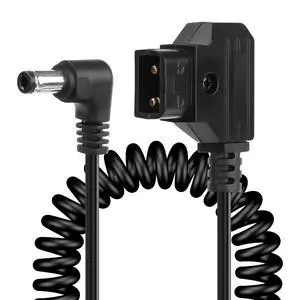 D-Tap to Right Angled DC 12V Coiled Cable,Replacement Dtap to 12V DC5525 Barrel Jack Cable for Anton Bauer, KIPRO LCD, Black Magic Etc. D-Tap to Right Angled DC 12V Coiled Cable,Replacement Dtap to 12V DC5525 Barrel Jack Cable for Anton Bauer, KIPRO LCD, Black Magic Etc.