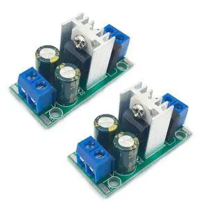 2PCS Three Terminal Voltage Regulator Module LM7812 DC or AC to DC 12V Output 1.2A Max Power Supply Module Terminal and 5x2 Pins Output 2PCS Three Terminal Voltage Regulator Module LM7812 DC or AC to DC 12V Output 1.2A Max Power Supply Module Terminal and 5x2 Pins Output