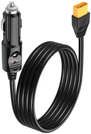 16AWG Car Cigarette Lighter to Male XT90 Cable,12V/24V 4.9FT XT90 Car Charger Connector with LED Indicator Lights,for Solar,Motorcycle-1.5M/4.9FT 16AWG Car Cigarette Lighter to Male XT90 Cable,12V/24V 4.9FT XT90 Car Charger Connector with LED Indicator Lights,for Solar,Motorcycle-1.5M/4.9FT