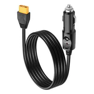 16AWG Car Cigarette Lighter to Female XT90 Cable,12V/24V 4.9FT XT90 Car Charger Connector with LED Indicator Lights,for Solar,Motorcycle-1.5M/4.9FT 16AWG Car Cigarette Lighter to Female XT90 Cable,12V/24V 4.9FT XT90 Car Charger Connector with LED Indicator Lights,for Solar,Motorcycle-1.5M/4.9FT