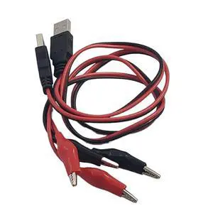 Crocodile Clamps Test Wire 50cm/19.69inch Double Alligator Clips to USB Male Connector Cable Copper Test Lead for Testing Circuit Crocodile Clamps Test Wire 50cm/19.69inch Double Alligator Clips to USB Male Connector Cable Copper Test Lead for Testing Circuit