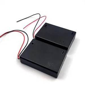 2PCS Wire Lead Cable Plastic 3 x 1.5V AA Batteries Cell Box Holder Case Black 2PCS Wire Lead Cable Plastic 3 x 1.5V AA Batteries Cell Box Holder Case Black