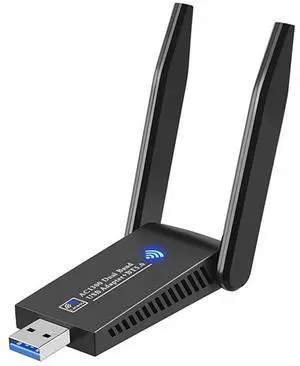 AC1300 Dual Band WiFi Wireless Network Card + BT 5.0 Adapter USB 3.0 1300M 802.11ac Adapter Bluetooth 5.0 with Antenna for Laptop PC 2.4GHz + 5.8GHz Mini Dongle AC1300 Dual Band WiFi Wireless Network Card + BT 5.0 Adapter USB 3.0 1300M 802.11ac Adapter Bluetooth 5.0 with Antenna for Laptop PC 2.4GHz + 5.8GHz Mini Dongle