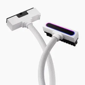 24PIN PC PSU Extension Cable 90° Angle Male-to-Female Copper Wire Motherboard Power Extension Cable Integrated Minimalist Design (Whire) 24PIN PC PSU Extension Cable 90° Angle Male-to-Female Copper Wire Motherboard Power Extension Cable Integrated Minimalist Design (Whire)