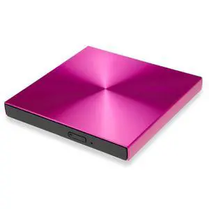 Aluminium Alloy USB 3.0 External DVD Burner DVD-RW CD-ROM Player Slim Portable Optical Drive for Desktop Laptop Notebook (Rose red) Aluminium Alloy USB 3.0 External DVD Burner DVD-RW CD-ROM Player Slim Portable Optical Drive for Desktop Laptop Notebook (Rose red)