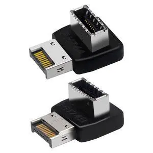 Computer Motherboard Type-C USB3.1 Type-E 90 Degree Converter Computer Internal USB Header Adapter USB 3.1 Type-E 90 Degree Steering Elbow (2 Pack 1 Positive and 1 Negative) Computer Motherboard Type-C USB3.1 Type-E 90 Degree Converter Computer Internal USB Header Adapter USB 3.1 Type-E 90 Degree Steering Elbow (2 Pack 1 Positive and 1 Negative)